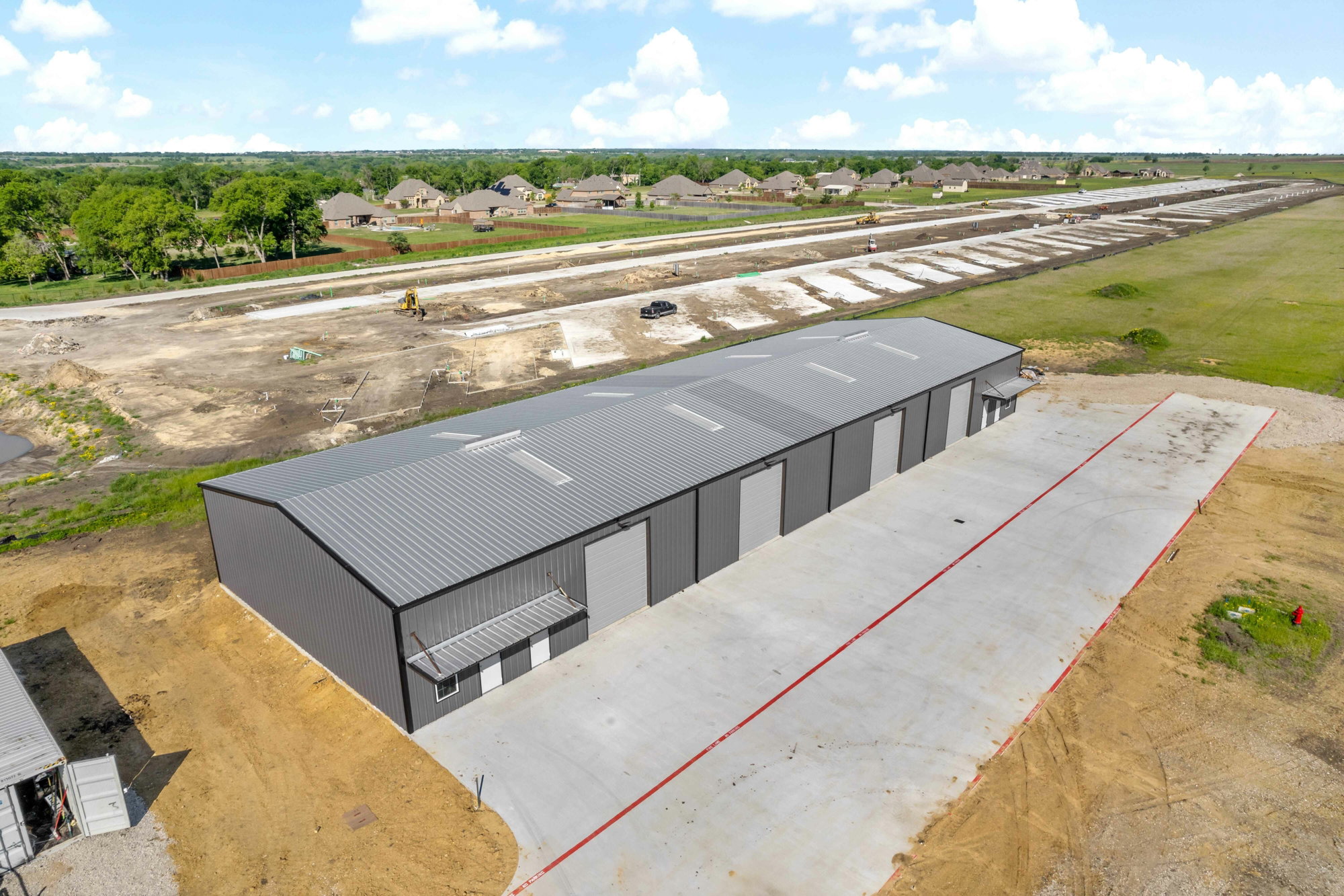 Aerial view of the Waxahachie Business Park grounds